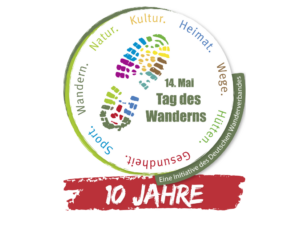 Logo Tag des Wanderns 10 Jahre
